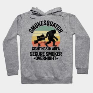 Smokesquatch Sightings In Area Funny BBQ Hoodie